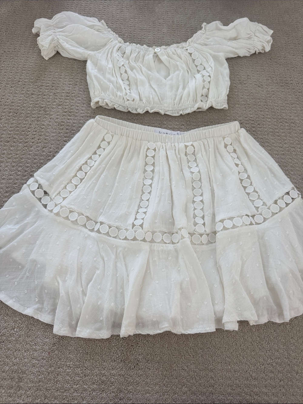 Boho White 2 piece